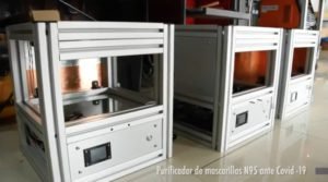 Inventan cámara de desinfección mascarillas N-95 en Costa Rica