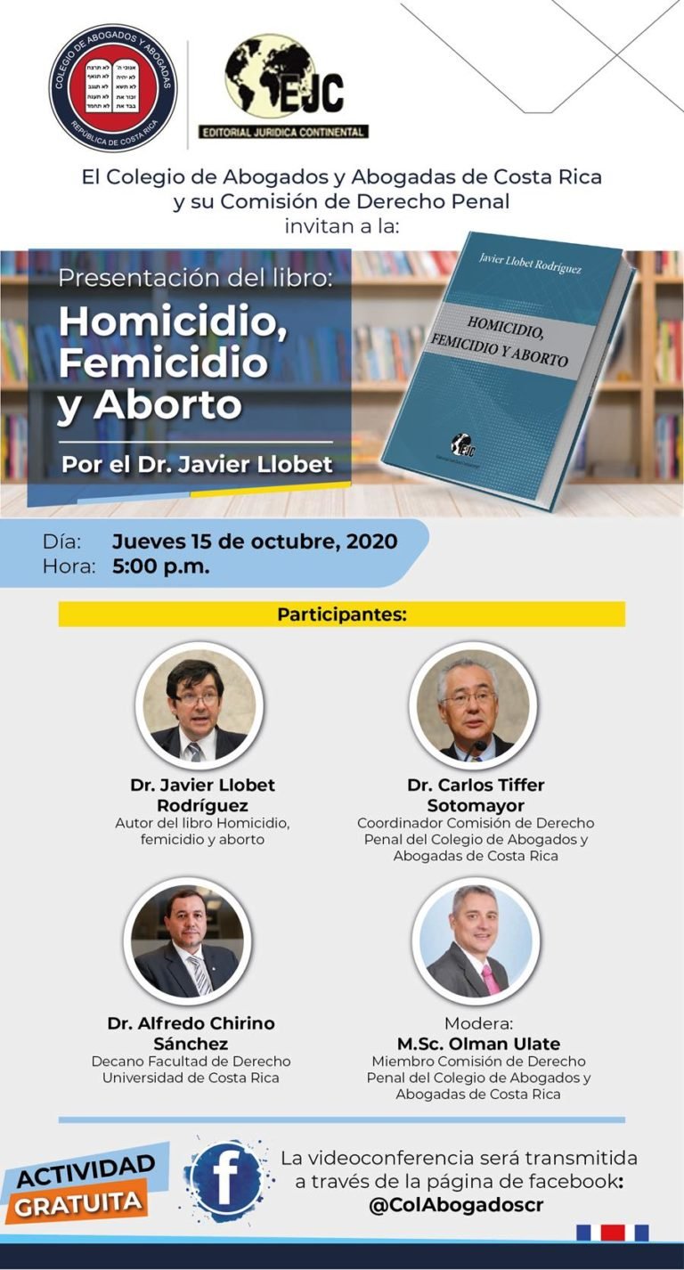 Critican al Colegio de Abogados por organizar panel de homicidio, femicidio y aborto sin participación femenina