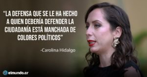 Carolina Hidalgo: Quienes defienden a la defensora lograron su objetivo