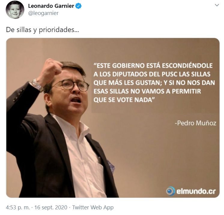 Garnier publica imagen falsa para atacar a diputado Pedro Muñoz