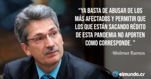 Welmer Ramos: Estoy en contra de aumentar los impuestos a las personas