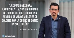 Aprueban moción de Villalta para eliminar pensiones para expresidentes y expresidentas de la República