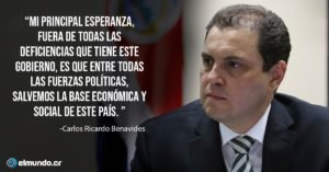 Carlos Ricardo Benavides: El Gobierno ya no tiene chance de patear la bola para adelante