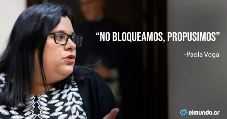 Paola Vega asegura que “no bloqueamos, propusimos” en discusión de reducción del marchamo