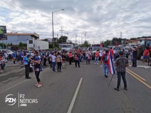 Manifestantes convocan caravana en Pérez Zeledón, pese a intervenciones policiales