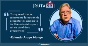 Rolando Araya definirá en los próximos días si se presenta como precandidato en el PLN