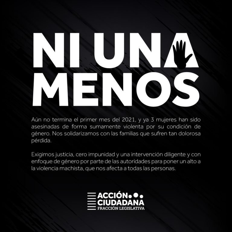 Fracción Legislativa PAC exige justicia ante violencia machista