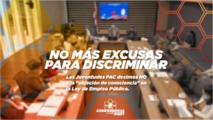 Juventudes PAC lamentan apoyo de Víctor Morales a moción sobre objeción de conciencia