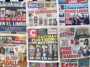 Extrema derecha y extrema izquierda disputarían segunda ronda en Perú