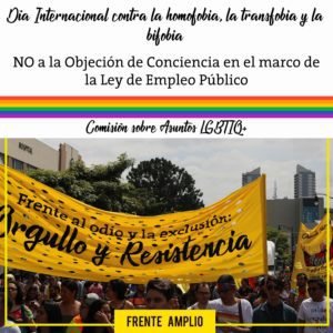 Objeción de conciencia atenta contra principios constitucionales de igualdad y no discriminación, señala Frente Amplio