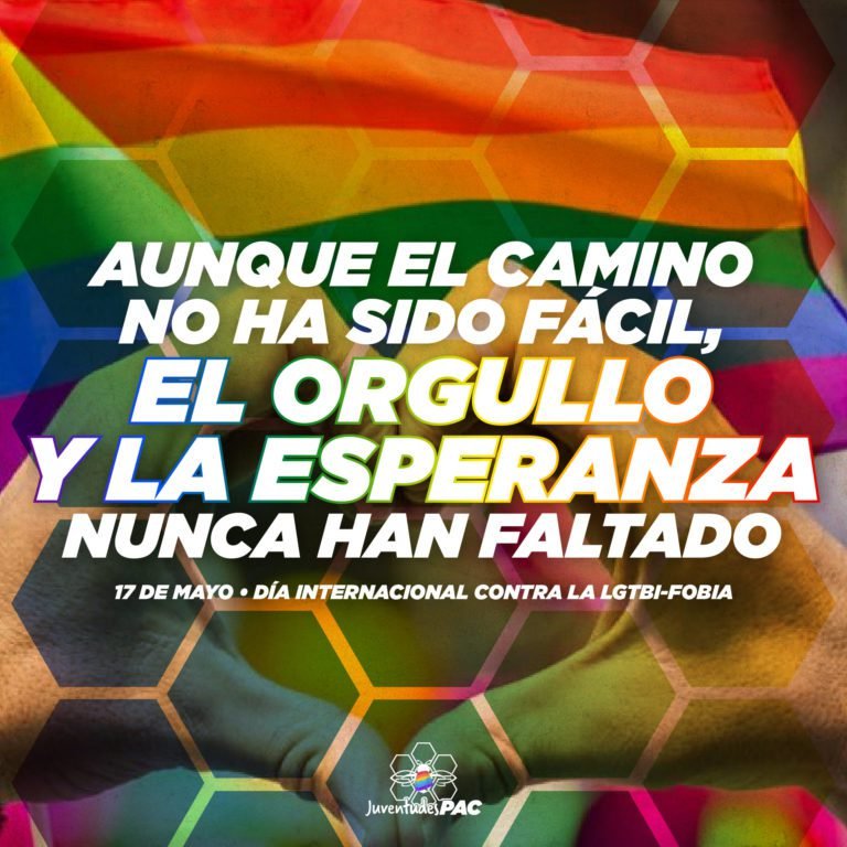 En el día contra la LGTBi-fobia levantamos la frente con orgullo, señala Juventudes PAC