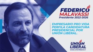 Federico Malavassi presentará su nombre para ser candidato presidencial por Unión Liberal
