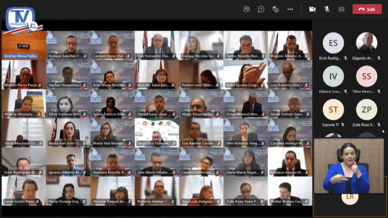 Diputados realizan simulacro de sesión virtual del Plenario Legislativo
