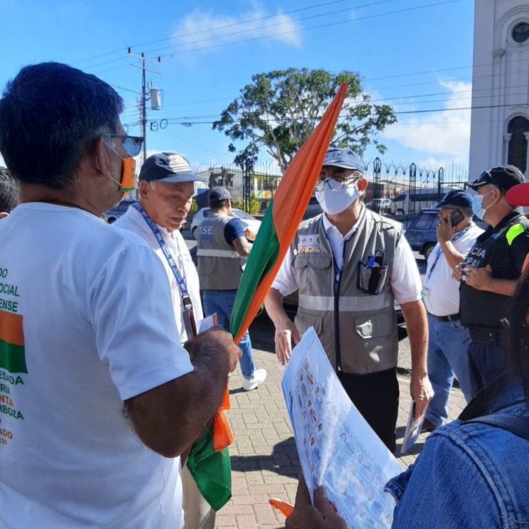 Candidatos del Partido Justicia Social Costarricense denuncian haber recibido ataque del TSE en San Ramón