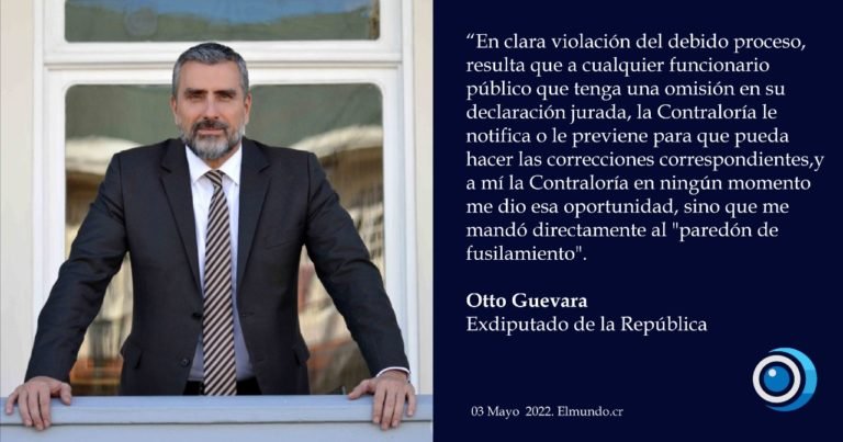 Otto Guevara: Estoy completamente seguro que demostraré la inocencia de mi proceder