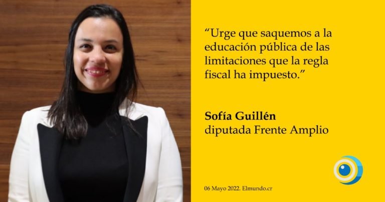 Sofía Guillén: El MEP no tiene cómo cerrar el año porque no tiene fondos