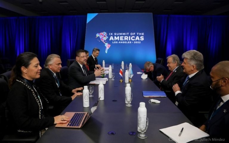 Ha sido muy importante la presencia de Costa Rica en la 9° Cumbre de las Américas, afirma Cancillería