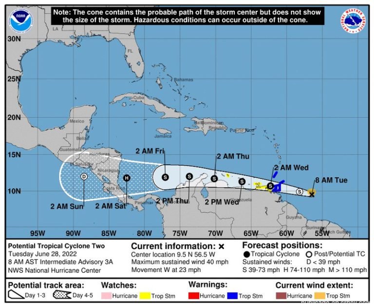 CNE vigila de cerca trayectoria de Onda Tropical #13, que podría convertirse en ciclón