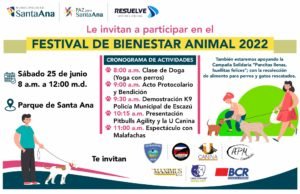 Municipalidad de Santa Ana invita a Festival de Bienestar Animal