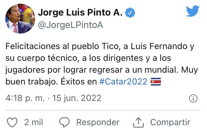 ¡Jorge Luis Pinto felicitó a Costa Rica tras la clasificación al Mundial!