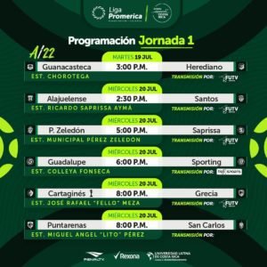 ¡Hoy inicia el Campeonato de Apertura 2022!