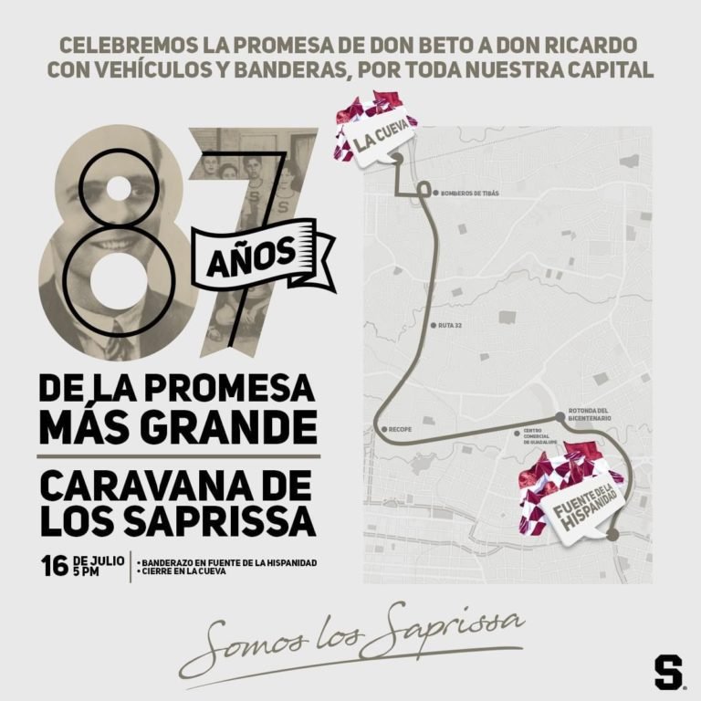 Caravana Morada en celebración a los 87 años del Deportivo Saprissa