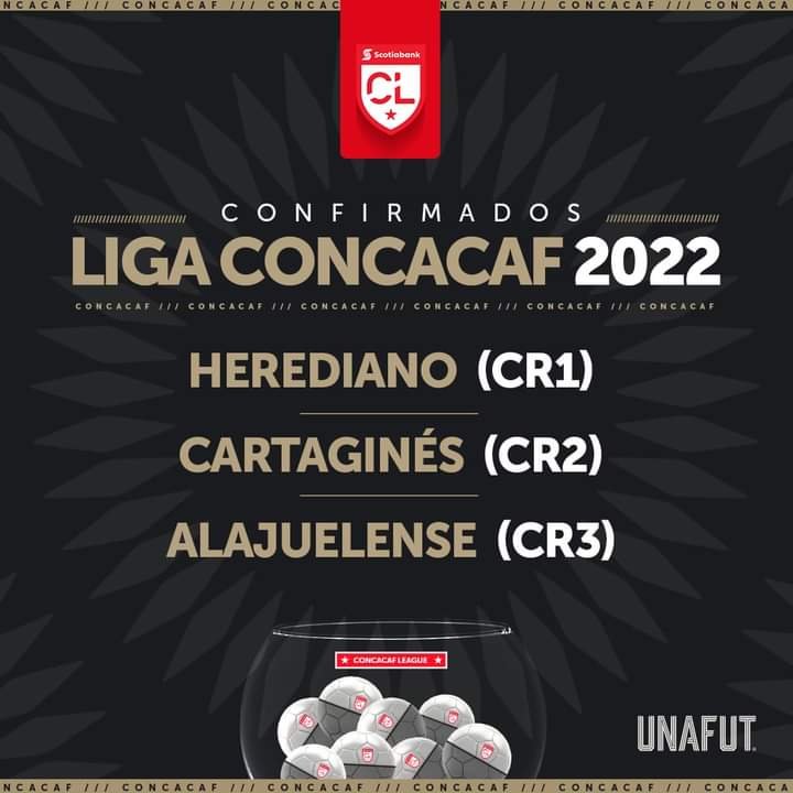 Cartaginés, Herediano y Alajuelense, serán los representantes de Costa Rica en Liga CONCACAF