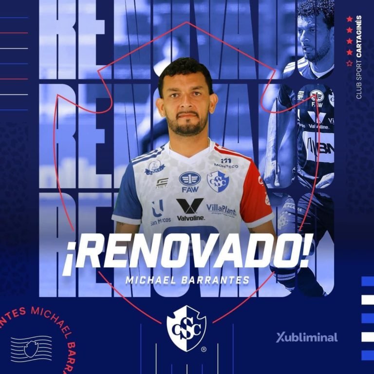 Michael Barrantes continuará jugando con Cartaginés