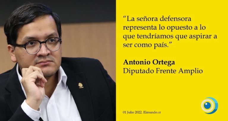 Antonio Ortega pide renuncia a defensora por “daño” que ha hecho a la institución