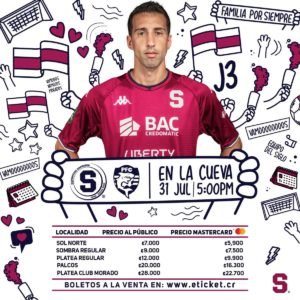 Precios para las entradas del juego entre Deportivo Saprissa y Puntarenas FC