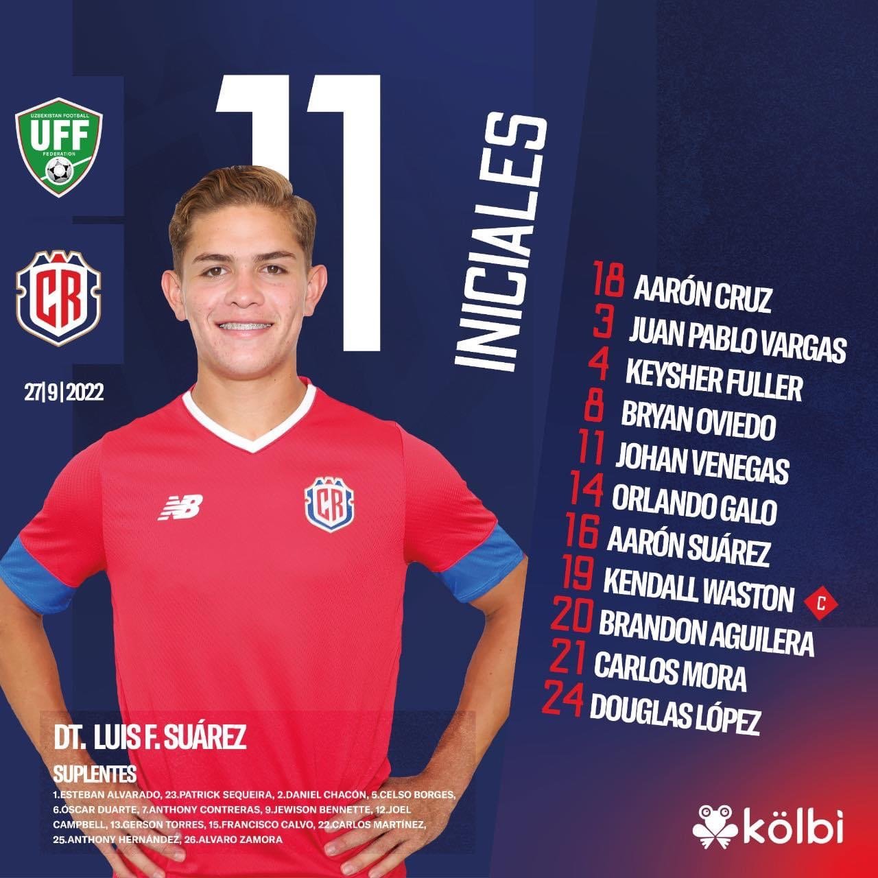 ¡Este es el once titular de la Sele contra Uzbekistán!