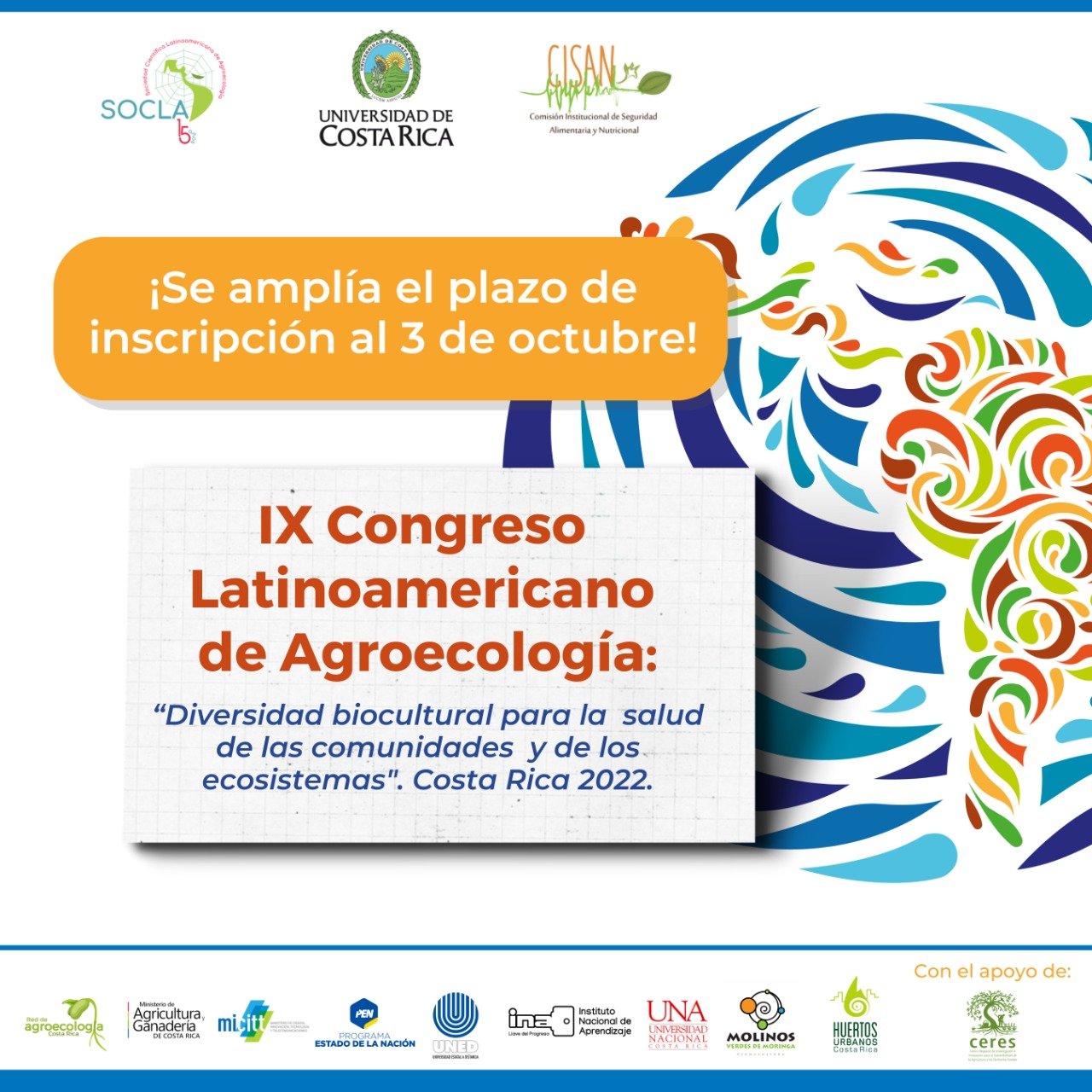 Costa Rica lista para celebrar el IX Congreso Latinoamericano de Agroecología