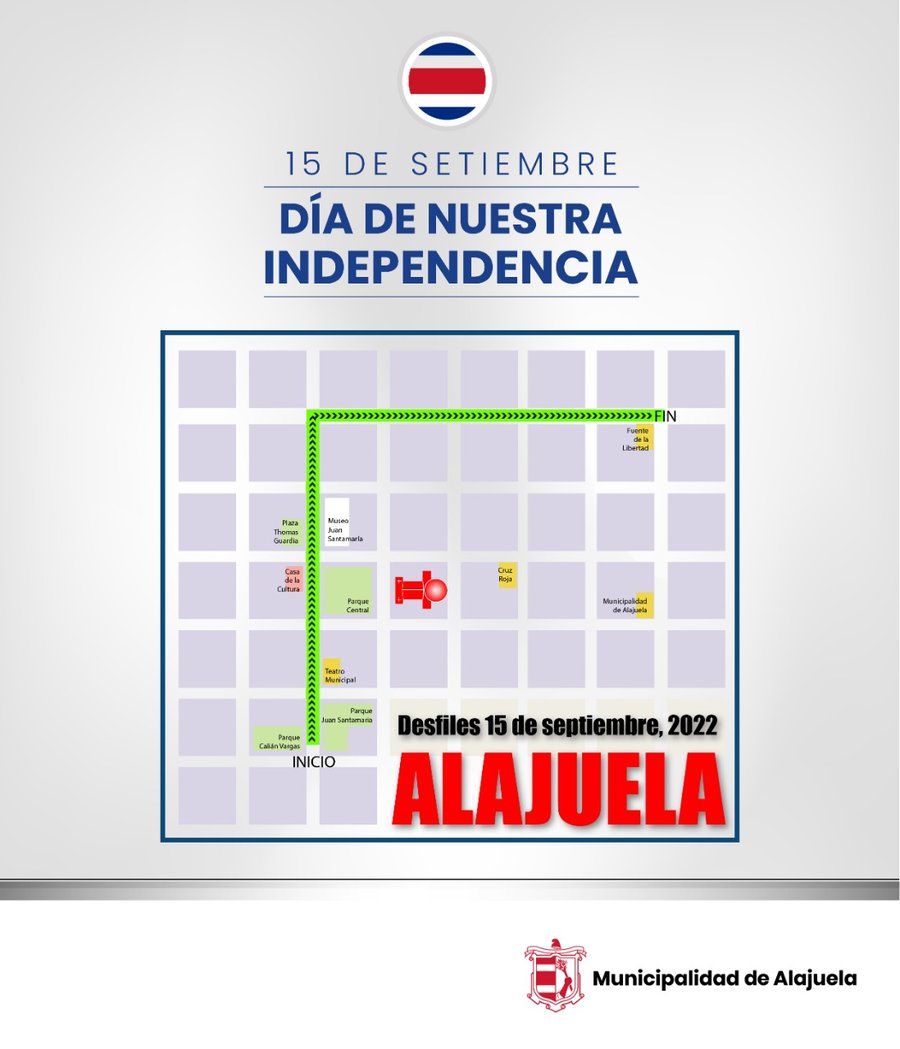 Alajuela celebrará los 201 años de Independencia con una variada programación cultural