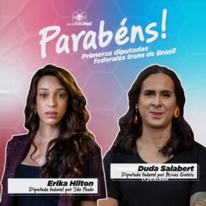 Juventudes del PAC y FA celebran la elección histórica de las primeras diputadas federales trans de Brasil