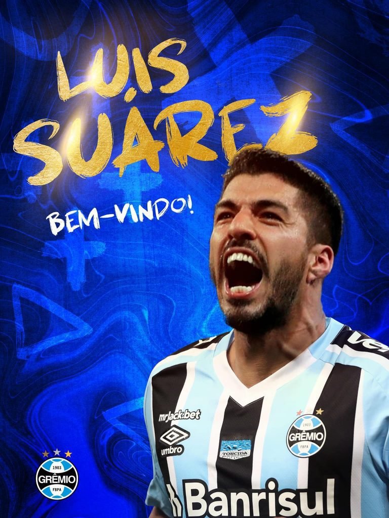 Luis Suárez es presentado por el Gremio de Brasil