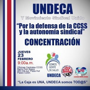 Sindicatos de Salud se manifestarán este jueves en defensa de autonomía de la CCSS
