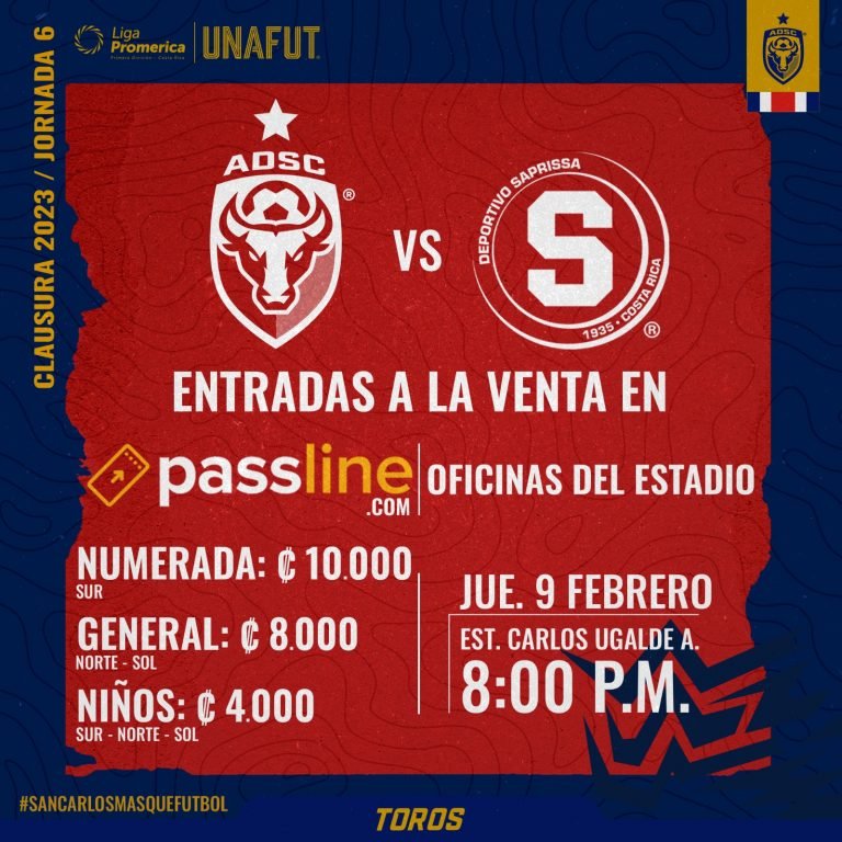 ¡Calientan los toros! A la venta las entradas para el partido entre San Carlos y Saprissa