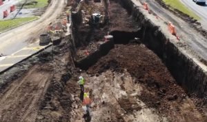 Ya se comienzan a notar los avances en la construcción del nuevo paso inferior en La Galera. 