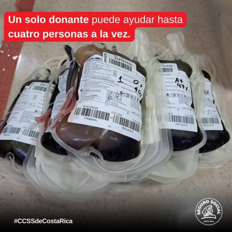 CCSS invita a celebrar el Día Mundial del Donante de Sangre 