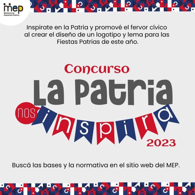 MEP llama a estudiantes en proponer el logotipo y el lema que engalanará las Fiestas Patrias 2023 