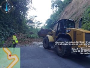 MOPT informó que hoy desde el amanecer se trabajara en la ruta 32 