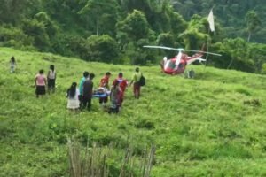 Embarazada fue el primer traslado aéreo al nuevo hospital William Allen Taylor 
