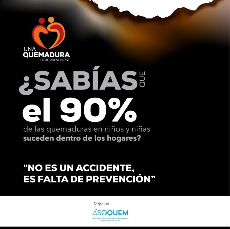 ASOQUEM HNN llama vehemente a las familias a prevenir quemaduras infantiles