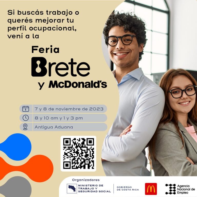 Más de 400 empleos, charlas y plataformas de capacitación disponibles en feria organizada por BRETE y McDonald’s