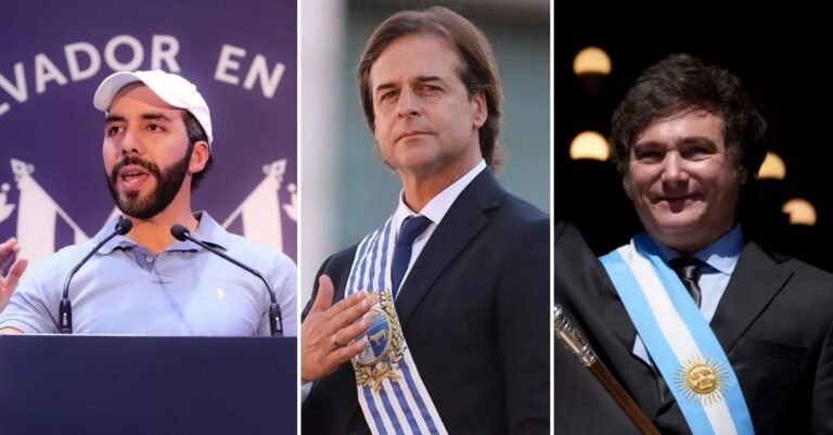 Bukele, Lacalle y Milei son los presidentes mejor valorados por los chilenos