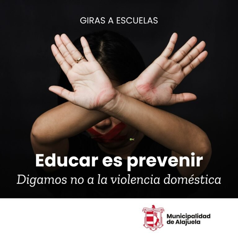 Municipalidad de Alajuela inicia gira educativa para prevención de violencia intrafamiliar en el cantón