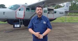 Fuerza Pública incorpora el patrullaje aéreo para defensa de la soberanía minera en Crucitas 