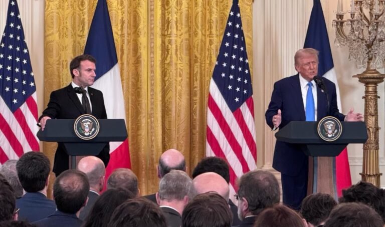 Trump y Macron discuten planes para fin de la guerra en Ucrania durante reunión en la Casa Blanca