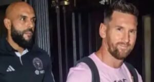 El que iba a proteger a Messi… terminó en el suelo: el blooper del guardaespaldas en Panamá