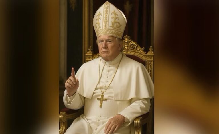 Trump genera controversia con imagen de IA como papa antes del cónclave